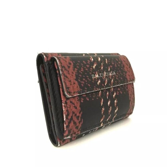 BALENCIAGA Logo PVC Trifold Wallet MultiColor/7BC0326 - Picture 2 of 8